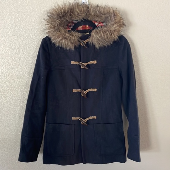 Quiksilver coat with fur hood Size Small - Picture 7 of 12